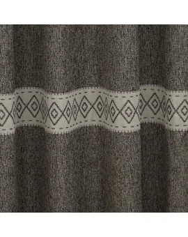 Dekostoff Albergo Raute in braun Detailbild
