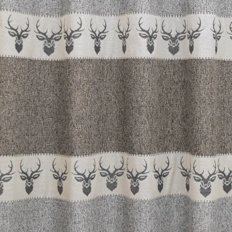 Hochwertige Meterware Alpin Hirsch braun Stoffmuster