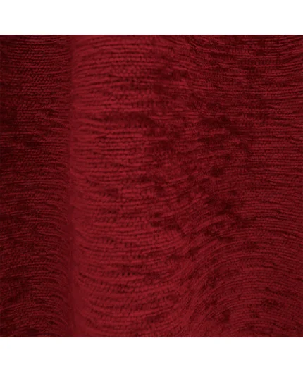 Stoffmuster Thermochenille rot-bordeaux