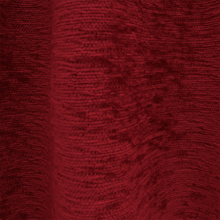 Stoffmuster Thermochenille rot-bordeaux