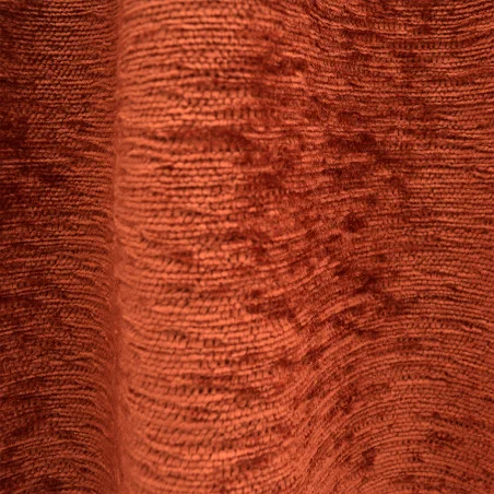 Stoffmuster Thermochenille terra