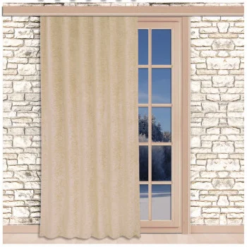 Thermo-Chenille Reihbandschal Flóki Beige Thermo-Wärmevorhang