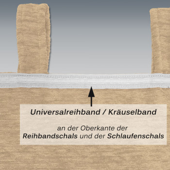 Thermo-Chenille Reihbandschal Flóki Rückseite mit Reihband
