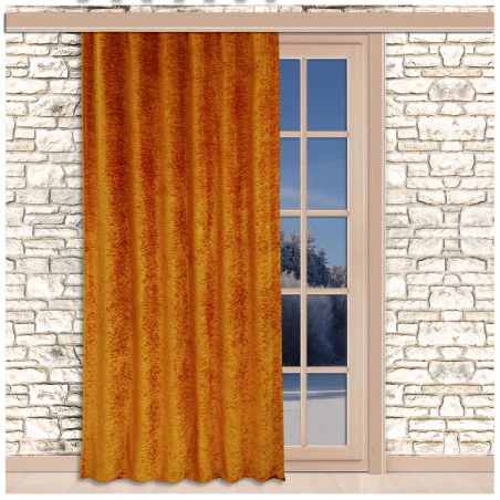 Thermo-Chenille Reihbandschal Flóki Gold Thermo-Wärmevorhang