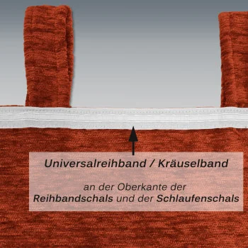 Thermo-Chenille Reihbandschal Terra Flóki Rückseite mit Reihband