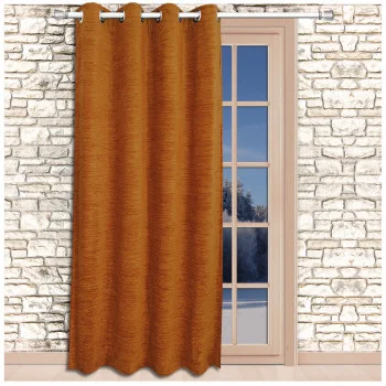 Thermo-Chenille Ösenschal Flóki Gold Thermo-Wärmevorhang