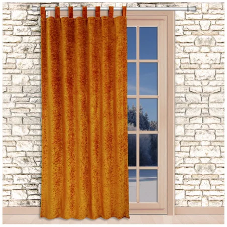 Thermo-Chenille Schlaufenschal Flóki Gold Thermo-Wärmevorhang