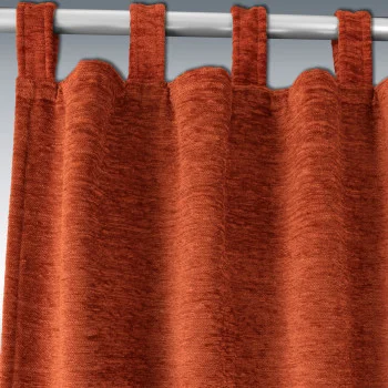 Thermo-Chenille Schlaufenschal Flóki Terra Detailansicht Schlaufen