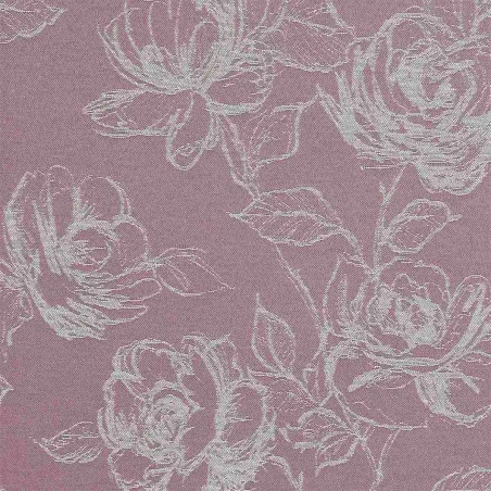 Stoffmuster Ilvy mit Rosen in altrosa 776826