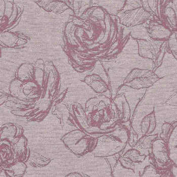 Stoffmuster Ilvy mit Rosen in rosé 7768261