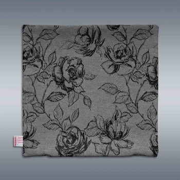Kissenbezug Ilvy Rose grau Musterbild ohne Füllung 40 x 40 cm