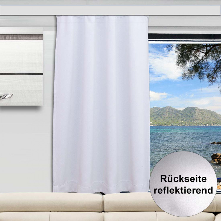 Wohnmobil-Vorhang Delitherm mit Sonnenschutz