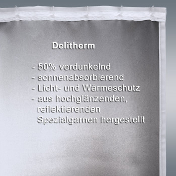 Stoff Delitherm mit reflektierender Rückseite