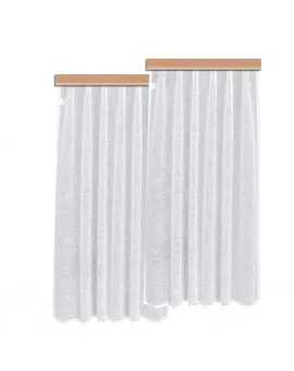 2er Ste Dekoschlas Rebecca mit Reihband