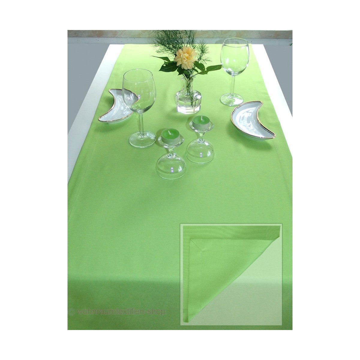 Tischwäsche Tischläufer Lavina Grün