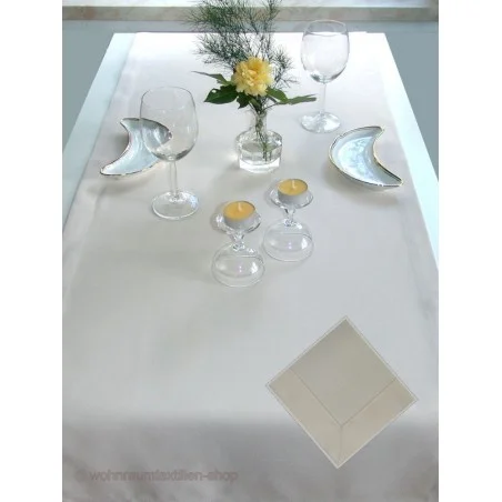 Tischläufer Lavina Beige 50 x 140 cm