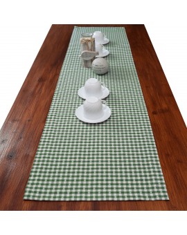 Tischläufer Leni Grün kariert Dekobeispiel