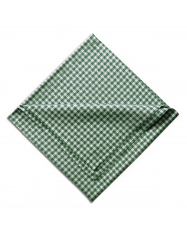 Tischläufer Leni Grün kariert gefaltet