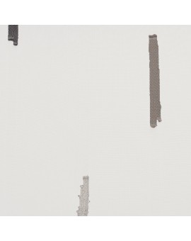 Paneele Timo mit Scherli-Muster weiß-silber-beige-grau Detailbild