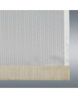 Flächengardine Wohnwagenstore Maite sekt-beige Caravan-Gardine Detailansicht