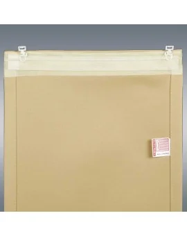 Flächengardine Mattis beige uni Wohnwagen-Vorhang Ansicht Rückseite