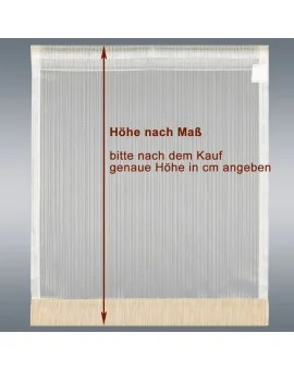 Flächengardine Wohnwagenstore Maite sekt-beige Caravan-Gardine Höhe nach Maß