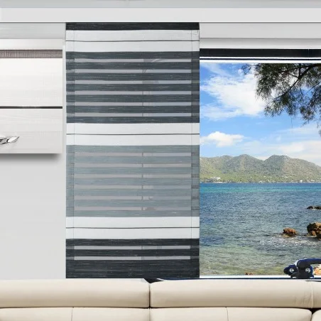 Flächenvorhang Aiko grau für Caravan
