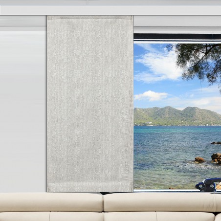 Caravanvorhang Nemo grau glossy