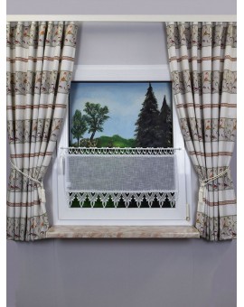 Dekoschalgarnitur  "Avignon" 2er-Set Landhaus beige Vorhang mit Reihband