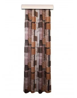 Dekoschal modern Coventry braun Reihband