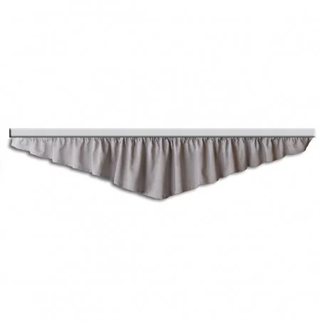 Querbehang Hetty Grau mit Reihband