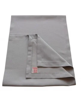 Landhaus-Tischdecke Hetty Grau uni