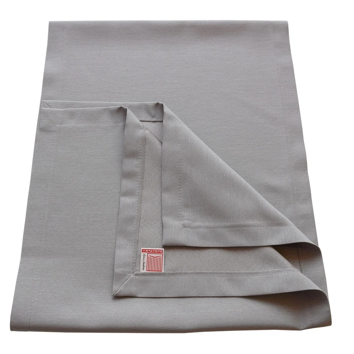 Landhaus-Tischdecke Hetty Grau uni
