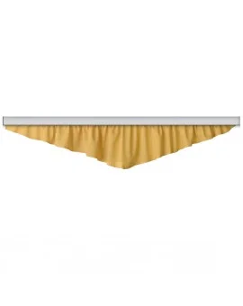 Querbehang Hetty Gelb mit Reihband
