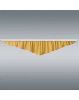 Querbehang Hetty Gelb mit Reihband Musterbild
