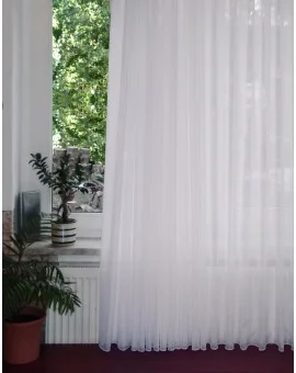 Fertigstore Lang-Store "Sophie" Gardine komplett Sablé weiß 5267