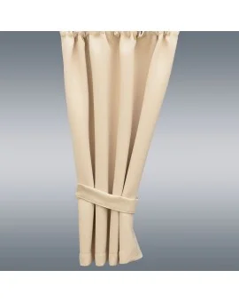 Raffhalter zu Wohnmobil-Vorhang Mattis hellbeige - Set (2er-Pack) am Vorhang
