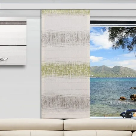 Caravan-Flächenvorhang Nevio Beige-Grün