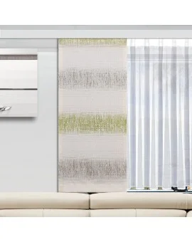 Caravan-Flächenvorhang Nevio Beige-Grün mit Store Anna