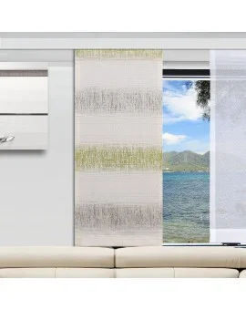 Caravan-Flächenvorhang Nevio Beige-Grün mit Flächenstore Sophie
