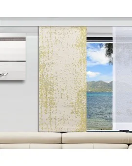 Caravan-Flächenvorhang Luca Grün-Beige mit Fläche Sophie