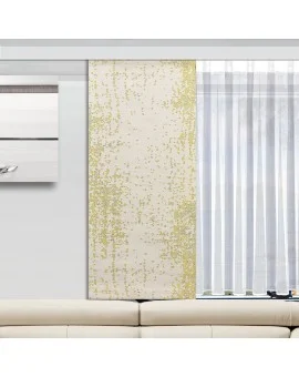 Caravan-Flächenvorhang Luca Grün-Beige mit Store Anna