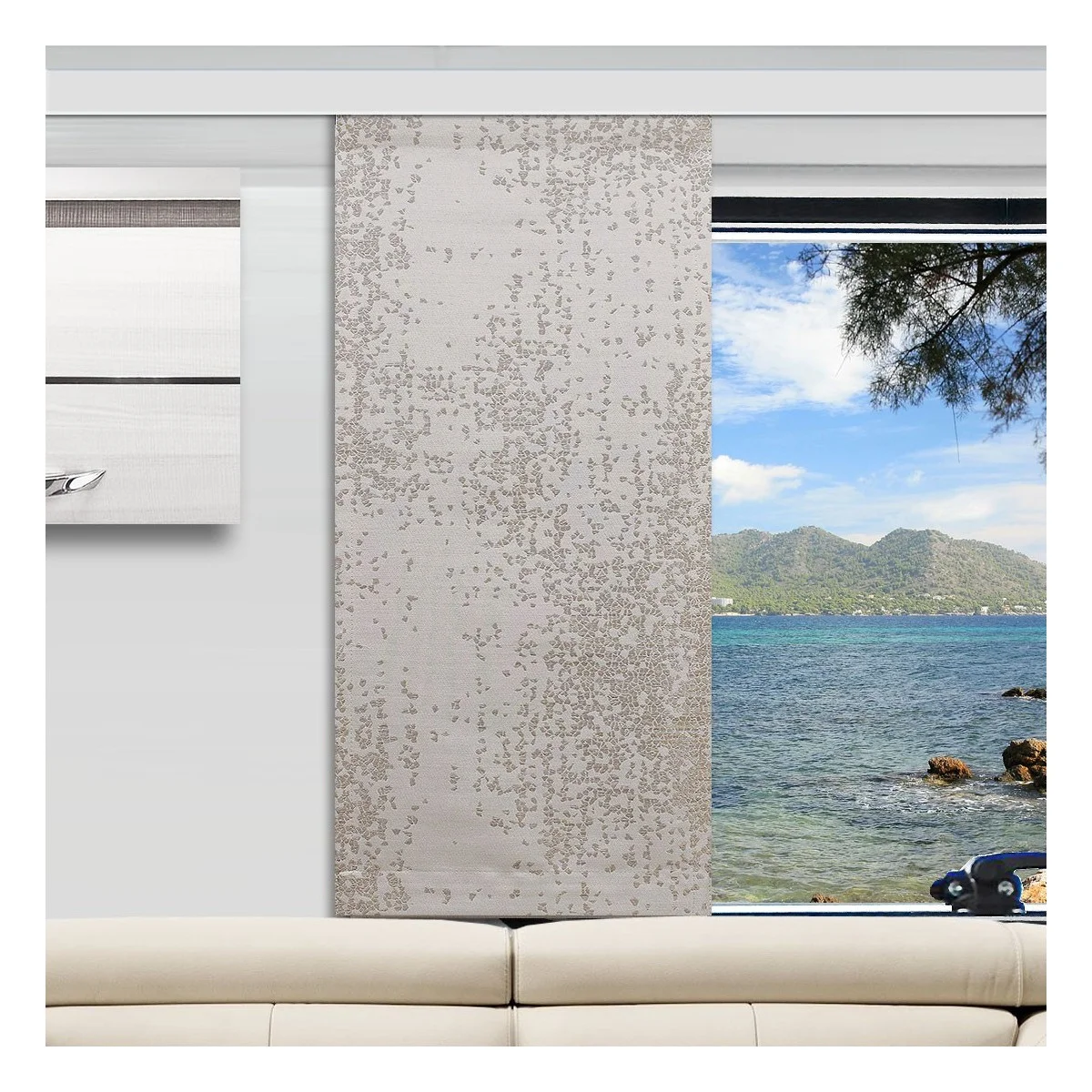 Caravan-Flächenvorhang Luca Beige-Braun