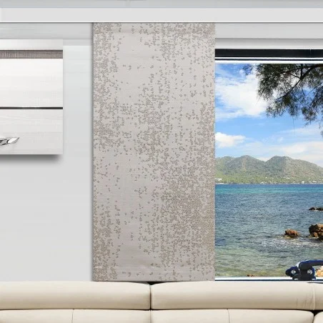 Caravan-Flächenvorhang Luca Beige-Braun