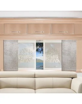 Caravan-Flächenvorhang Luca Beige-Braun Dekoration mit Flächengardine