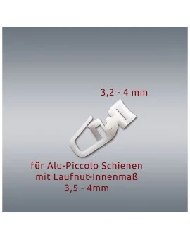 100 Stck. SeGaTeX Gardi-klick Piccolo Klickgleiter 3,2-4mm mit Maß