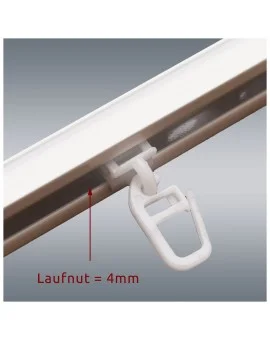 100 Stck. SeGaTeX Gardi-klick Piccolo Klickgleiter 3,2-4mm Schiene Bemaßung