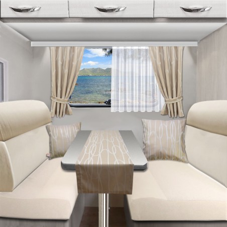 Paneele Dekovorhang Wohnmobil-Vorhang Nautis beige