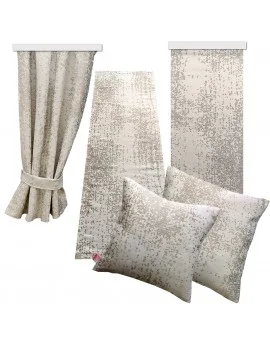 Tischläufer Tischdecke LUCA beige für Wohnmobil Caravan 40x120 cm Komplettsortiment