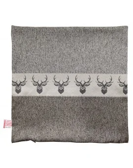 Hochwertige Kissenhülle Alpin Hirsch braun 40x40 cm ohne Füllung